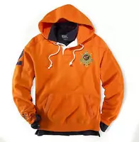 nouveau hoodie ralph lauren acheter limit zip couronne orange,polo ralph lauren veste